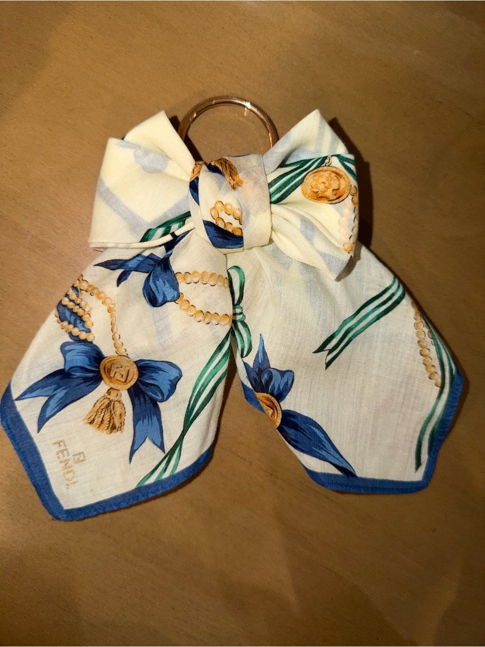 Fendi scarf bow charm